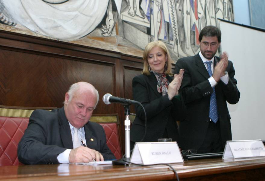 Rubén Hallú, María María Beatriz Guglielmotti y Carlos Mas Velez