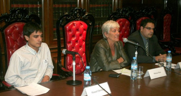 Manuel L. Quinteros, Mónica Pinto y Hernán Arce