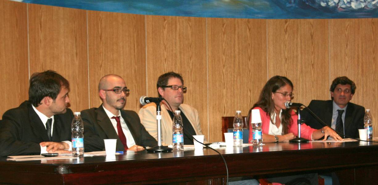 Juan Lenta, Emiliano Coradino, Jorge Sanmartino, Elizabeth Gomez Alcorta y Alejandro Alagia