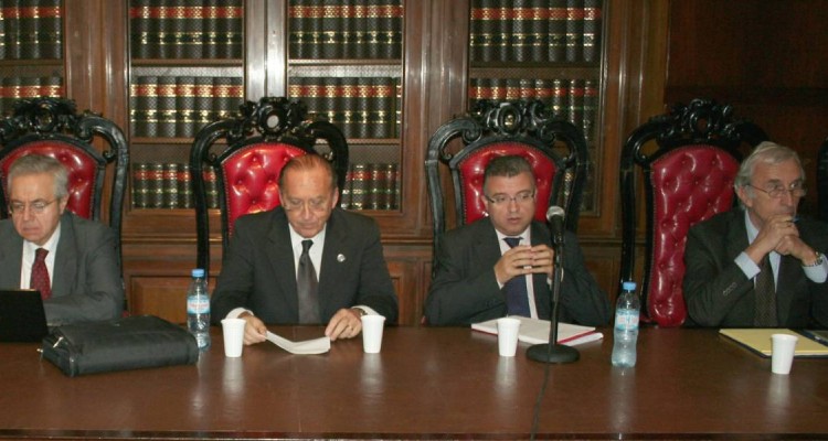 Rodolfo Vigo, Jorge Peyrano, Jordi Ferrer Beltrán y Michele Taruffo