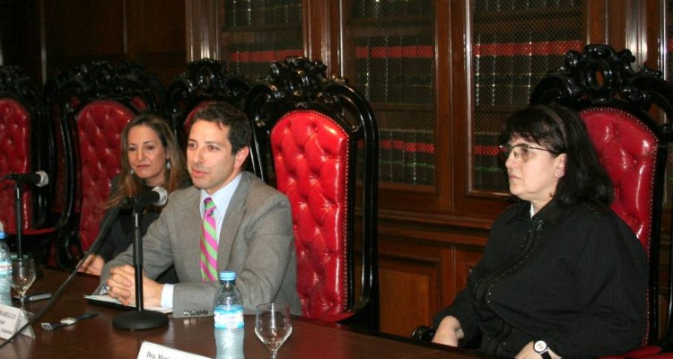 Adriana Menichetti, Carmelo Barbarello y Mónica Voglino