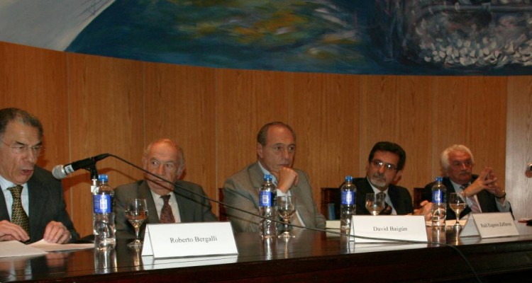 Roberto Bergalli, David Baigún, Eugenio R. Zaffaroni, Joaquín da Rocha y Alberto Filippi