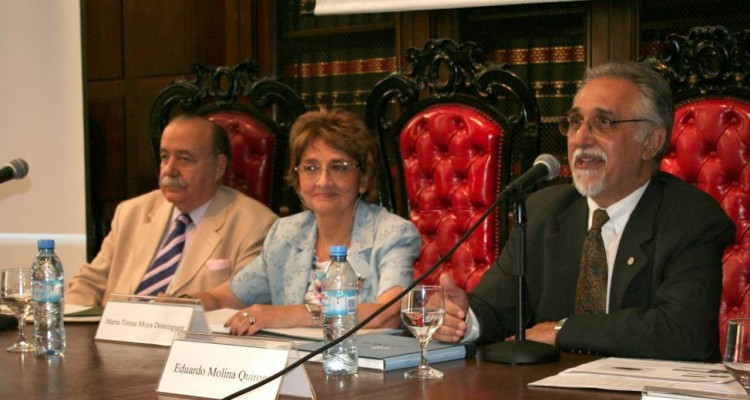 José O. Casás, María Teresa Moya Domínguez y Eduardo Molina Quiroga