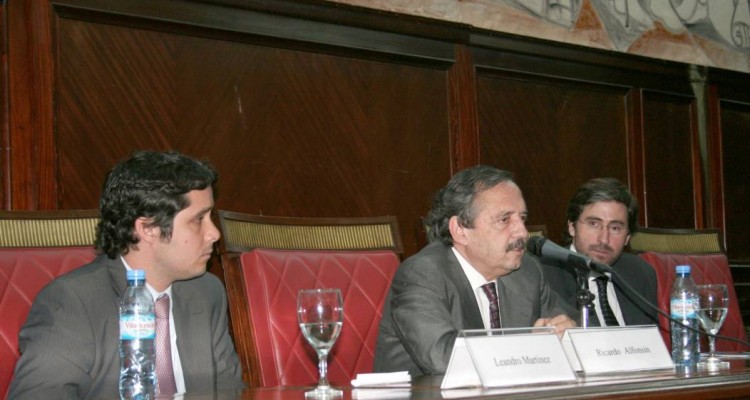 Leandro A. Martínez, Ricardo Alfonsín y Carlos Mas Velez