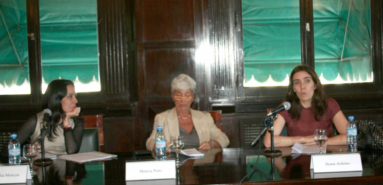 María Julia Moreyra, Mónica Pinto e Ileana Arduino