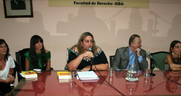 Vilma Ibarra, Victoria Famá, María Rachid, Andrés Gil Domínguez y Marisa Herrera