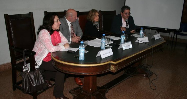 Cristina Caamaño, Germán Fliess Maurer, Adriana Puiggrós y Sergio Delgado