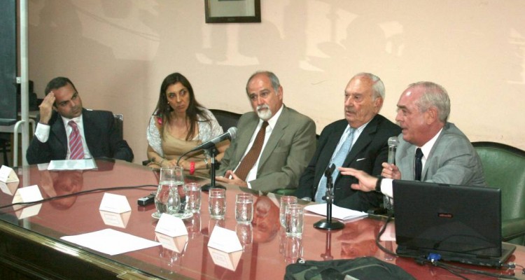 Alejandro Laje, Esther Ferrer de Fernández, Marcos M. Córdoba, Carlos Vidal Taquini y César Cozzi Gainza