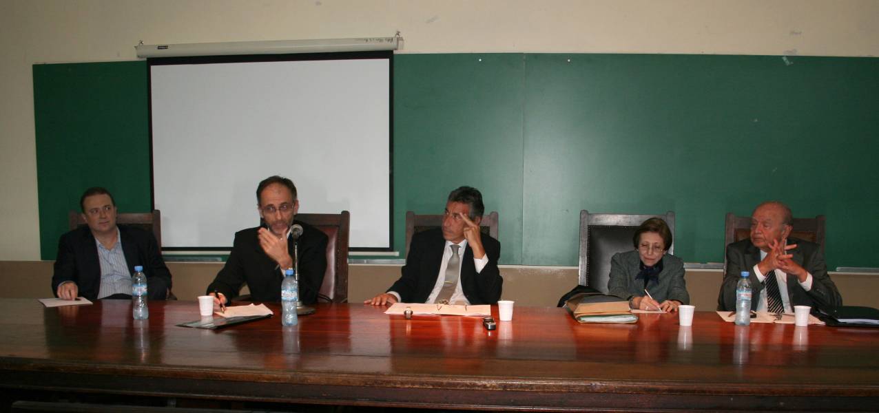 Andrés Gil Domínguez, Carlos F. Balbín, Jorge A. Rojas, Beatriz Alice y Roland Arazi