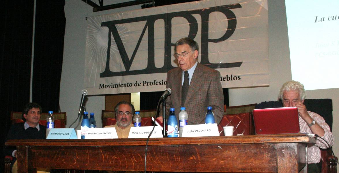 Alejandro Alagia, Mariano Ciafardini, Roberto Bergalli y Juan Pegoraro