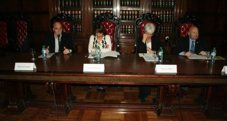 Marcelo Langheri, Victoria Donda, Mónica Pinto y Francisco Mugnolo