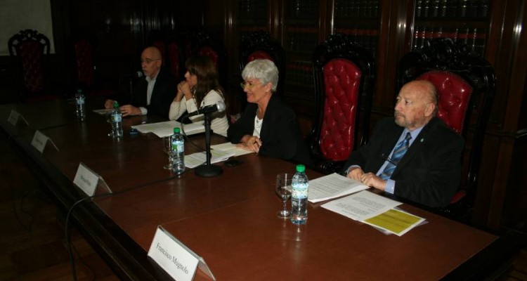 Marcelo Langheri, Victoria Donda, Mónica Pinto y Francisco Mugnolo