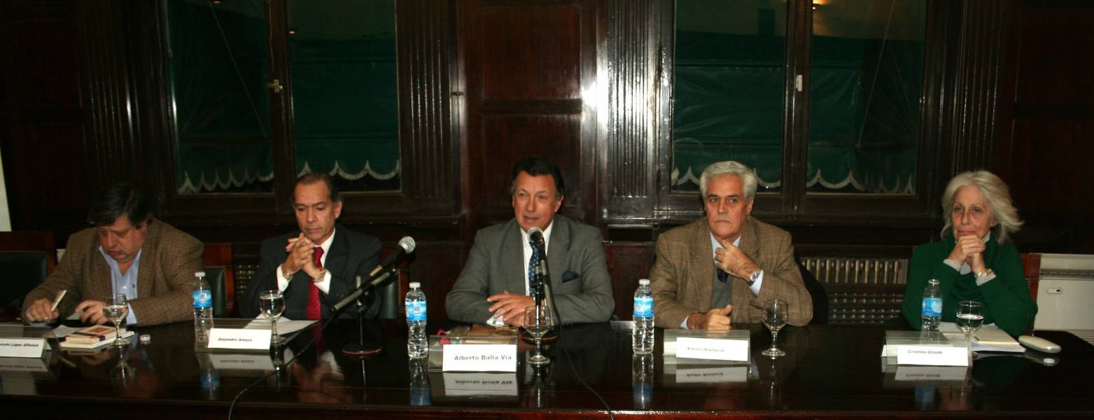 Marcelo López Alfonsín, Alejandro Amaya, Alberto R. Dalla Via, Emilio Ibarlucía y Cristina Girotti