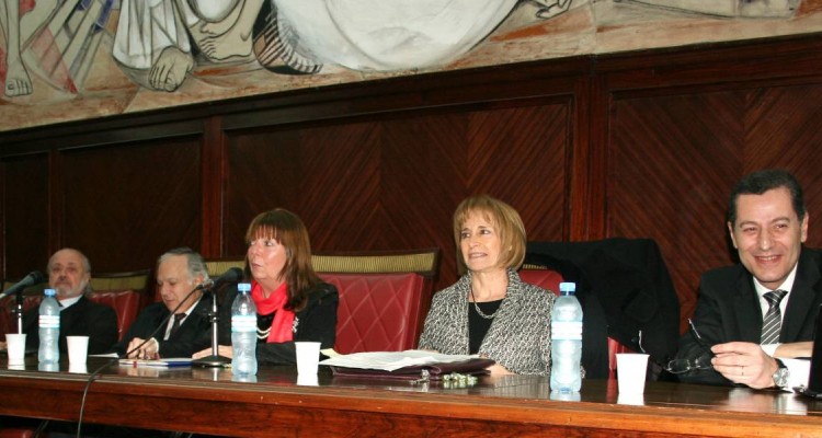 Eduardo Sirkin, Omar Díaz Solimine, Diana Saiz, Ángela Ledesma y Héctor Chomer