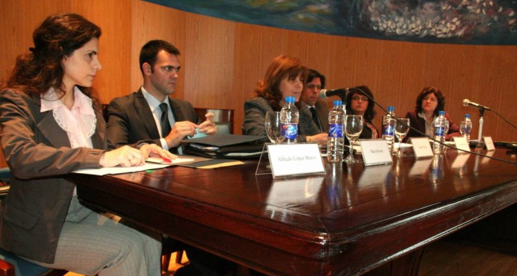 María Celia Martínez, Alfredo López Bravo, Sandra Negro, Christian Leroux, Pilar García Silveira y Mercedes Rial