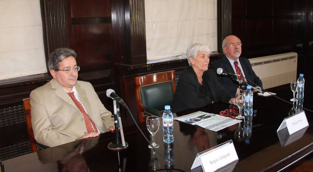 Sergio Delgado, Mónica Pinto y Adrián Goldin