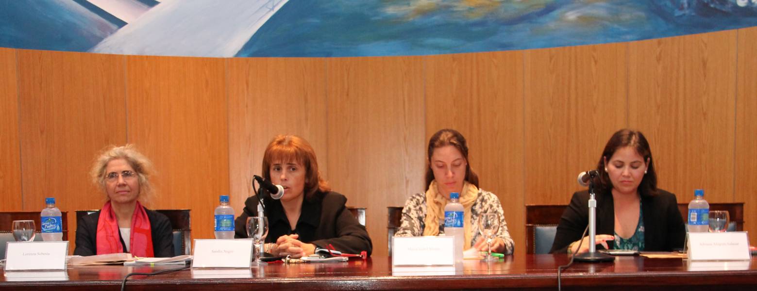 Lorenza Sebesta, Sandra C. Negro, María Isabel Morin y Adriana Alegrett Salazar