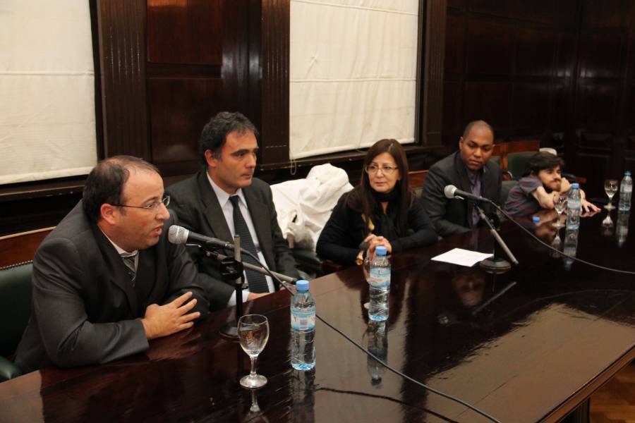 Oscar M. Zoppi, Juan Antonio Seda, Zulema Beltrami, Erwin Betancourt y Franco Rinaldi