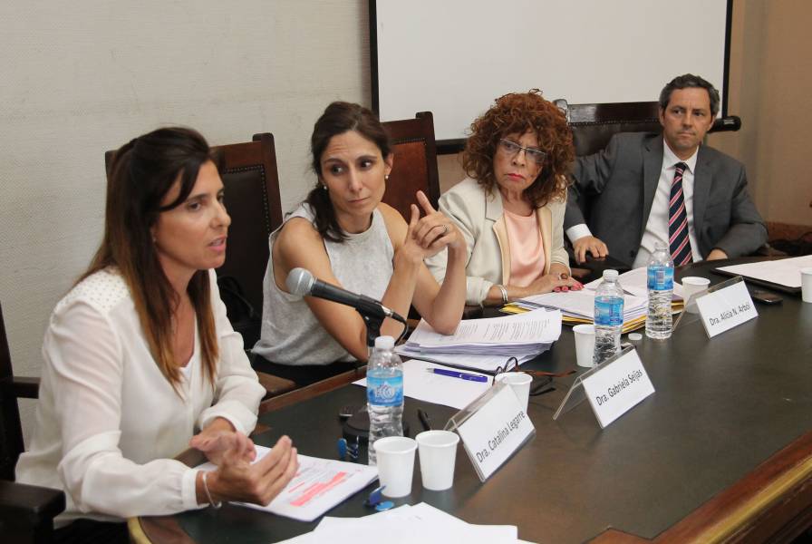 Catalina Legarre, Gabriela Seijas, Alicia N. Arból y Gonzalo Riobó