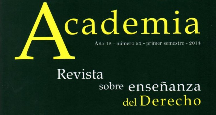 Academia. Revista sobre enseñanza del Derecho Nº 23