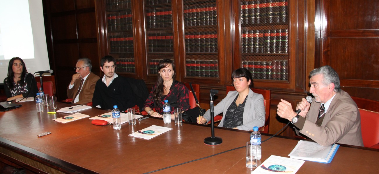 Paula Rómulo, Eduardo Molina Quiroga, Andrés Pérez Esquivel, Valeria Milanés, Eugenia Carrasco y Eduardo Peduto