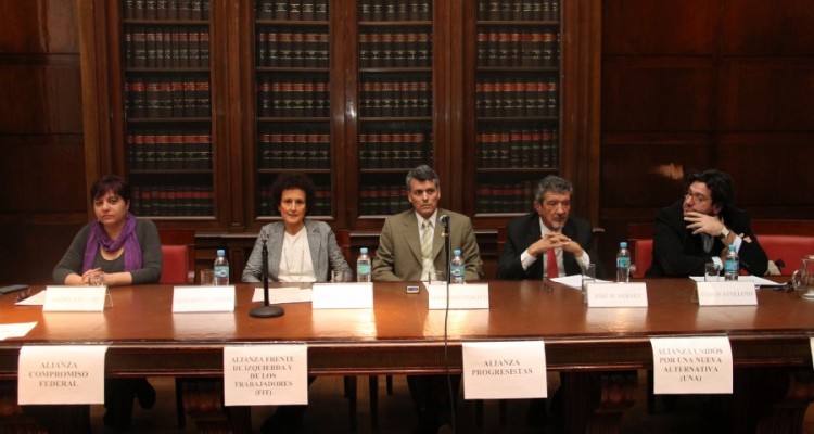 Andrea D’Atri, Ángela Calvo, Alejandro Perotti, José María Vernet y Pablo Avelluto