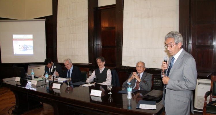 Alfredo López Bravo, Félix Peña, Adrián Makuc, Enrique Barreira y Carlos M. Correa