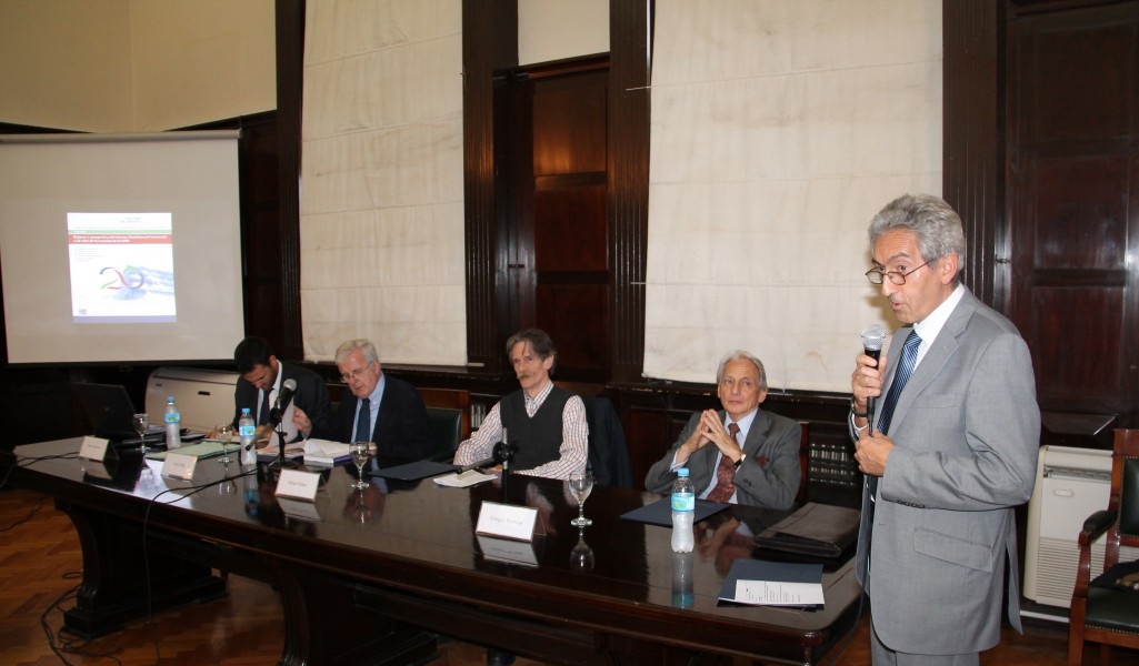 Alfredo López Bravo, Félix Peña, Adrián Makuc, Enrique Barreira y Carlos M. Correa