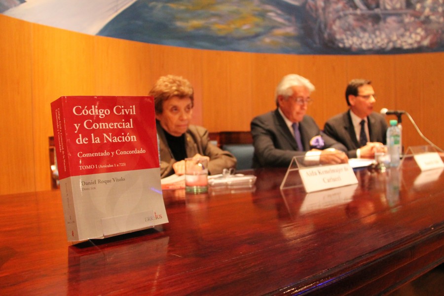 Aída Kemelmajer de Carlucci, Daniel Roque Vítolo y Marcelo Perciavalle