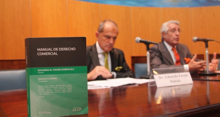 Presentación del Manual de Derecho Comercial dirigido por Eduardo M. Favier Dubois (h)