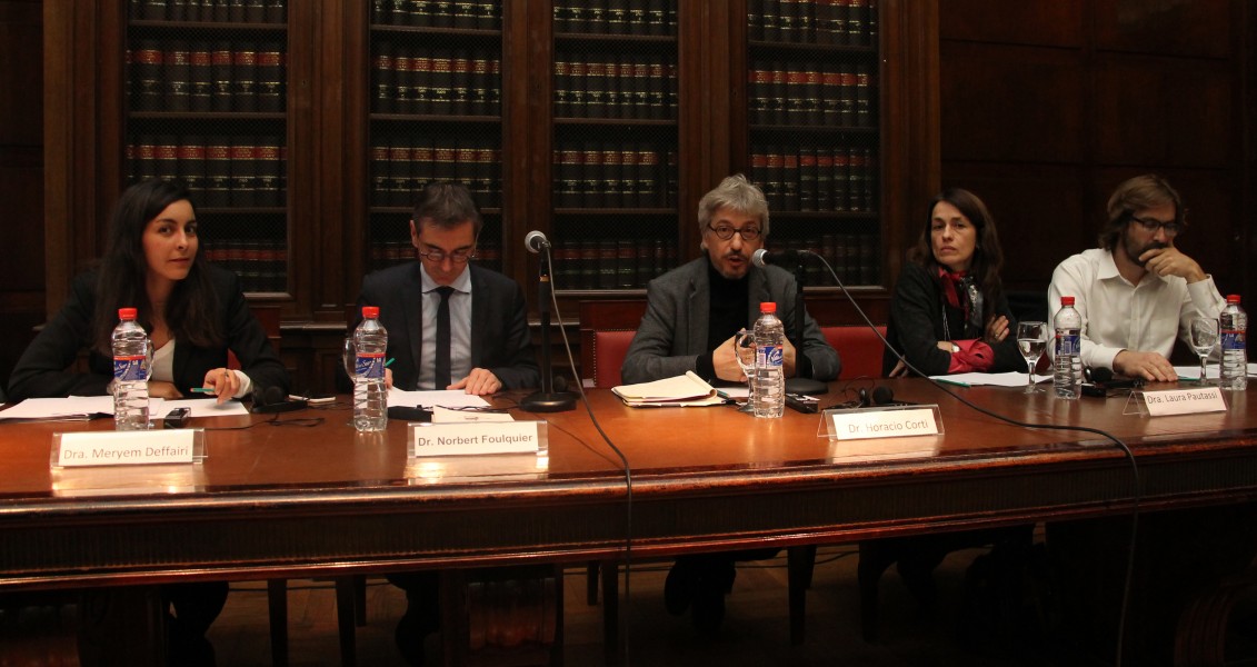 Meryem Deffairi, Norbert Foulquier, Horacio Corti, Laura Pautassi y Martín Sigal