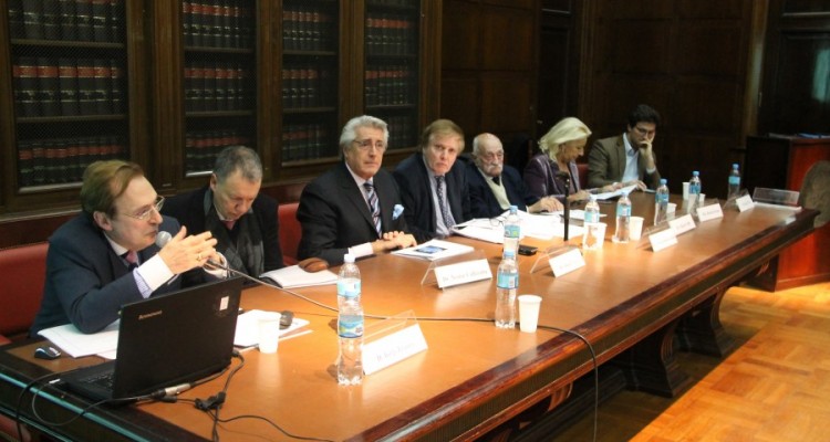 Jorge A. Franza, Néstor Cafferatta, Daniel R. Vítolo, Dino Bellorio Clabot, Mario Valls, Beatriz S. Krom y Javier Ureta Sáenz Peña