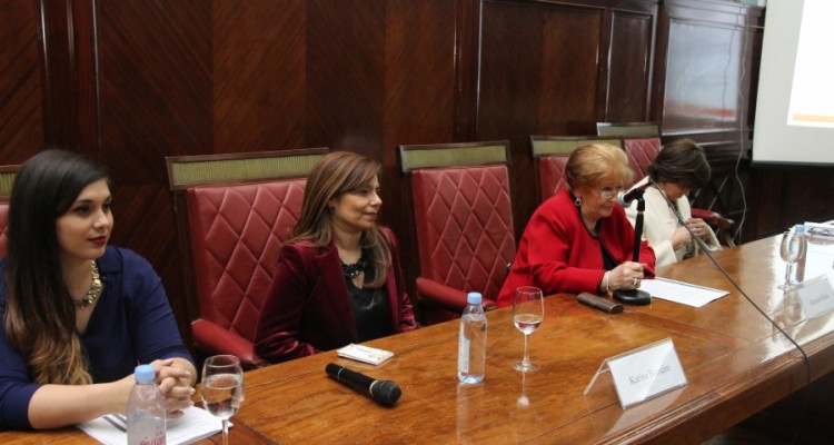 Andrea Koulinka, Karina Barreiro, Graciela Güidi y Norma Silvestre