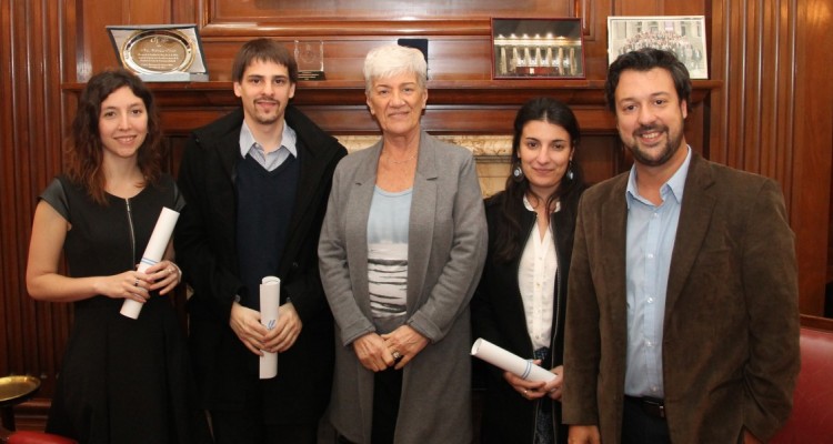 Sofía Anahí Aguilar, Danilo Jorge De Luca, Mónica Pinto, Agustina Bladilo y Emiliano Buis