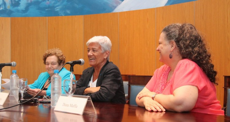 Stella Maris Martínez, Mónica Pinto y Diana Maffía