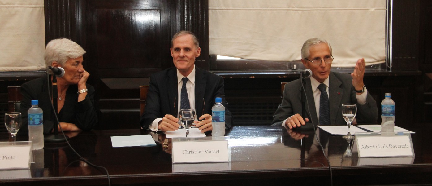  Mónica Pinto, Christian Masset y Alberto Luis Daverede