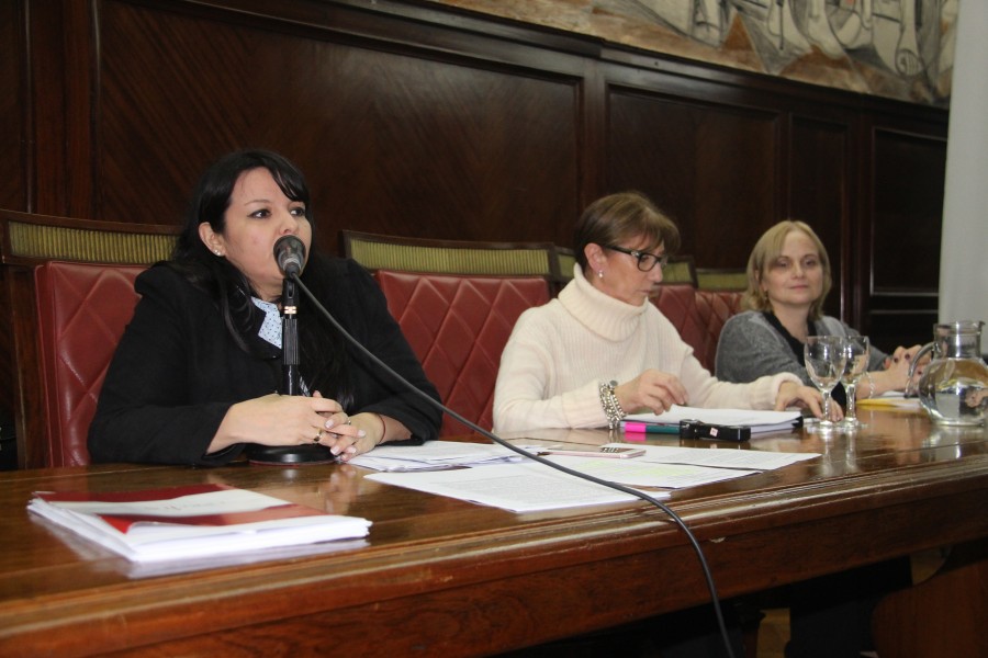 Julia Gómez, Graciela Stasevich y Ana Rojas de Anezín