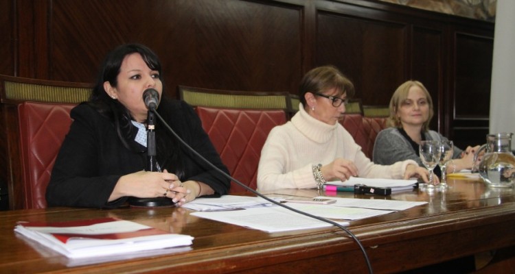 Julia Gómez, Graciela Stasevich y Ana Rojas de Anezín