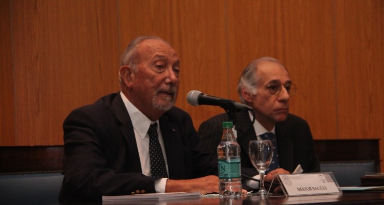 Néstor Sagüés y Alberto Bianchi