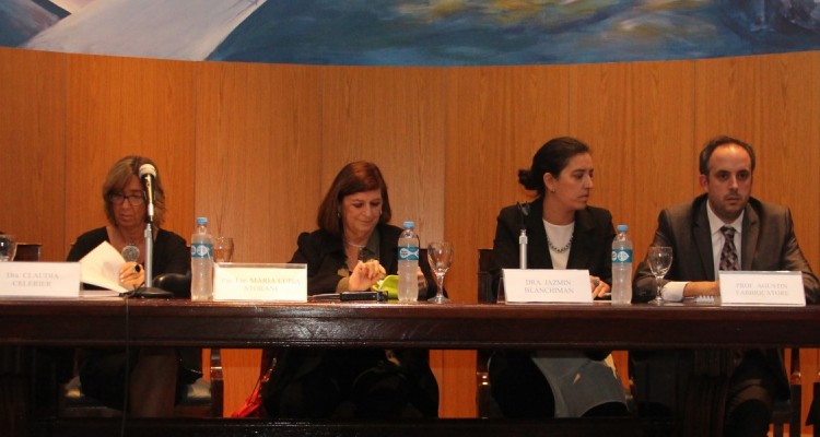 María Alejandra Merlo, Claudia Celerier, María Luisa Storani, Jazmín Blanchimann, Agustín Fabbricatore y Andrea Mensa