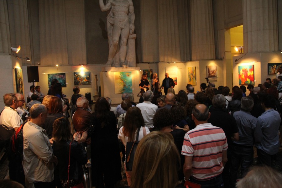 Inauguración de la muestra anual de esencialismo, del taller de Heriberto Zorrilla y Helena Distéfano.