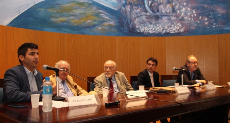 Germán Campi, Juan A. Travieso, Miguel Ángel Espeche Gil, Guido Demarco y Fernando Sotelo