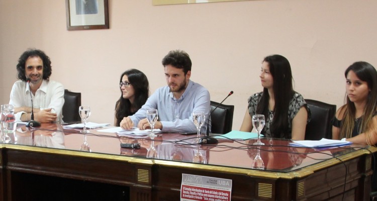 Gonzalo S. Aguirre, Tamara Peñalver, Camilo Heller, Mirian Benítez y Carolina Fulqueri