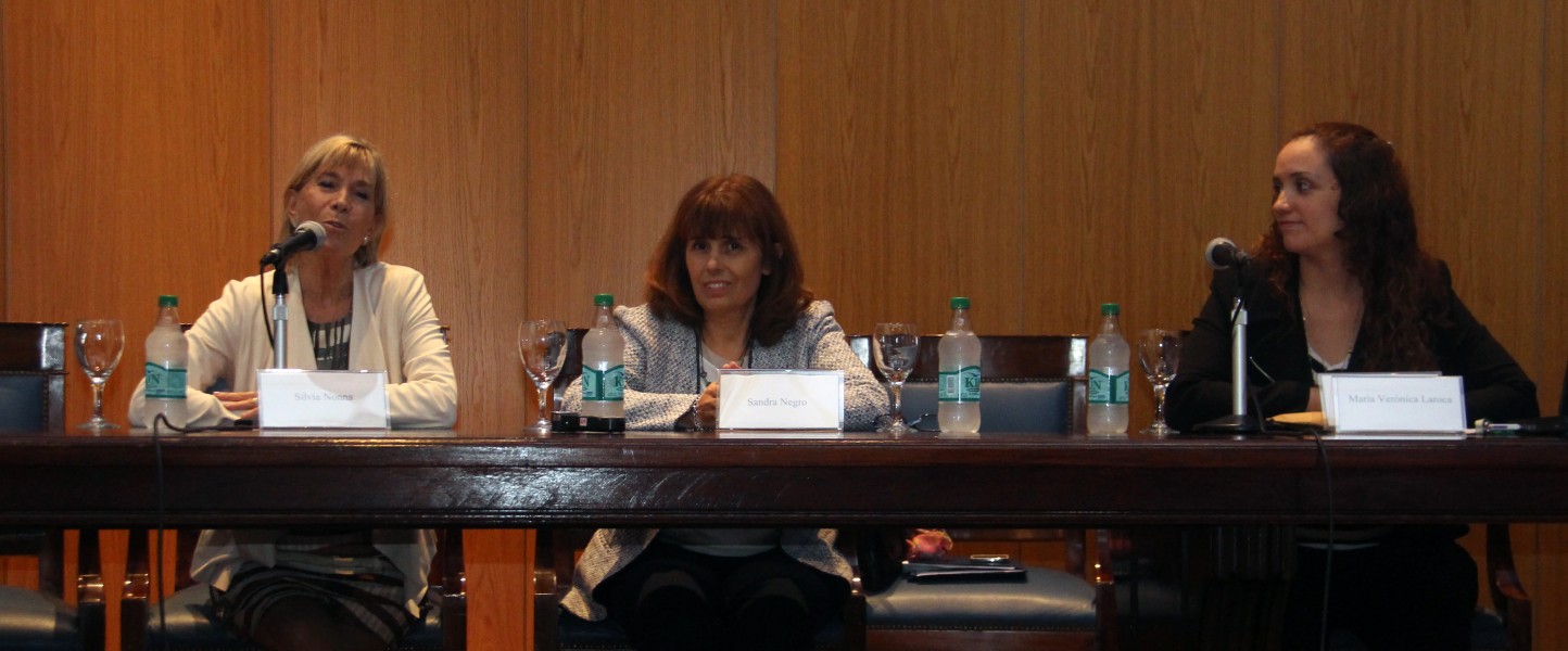 Silvia Nonna, Sandra Negro y María Verónica Laroca