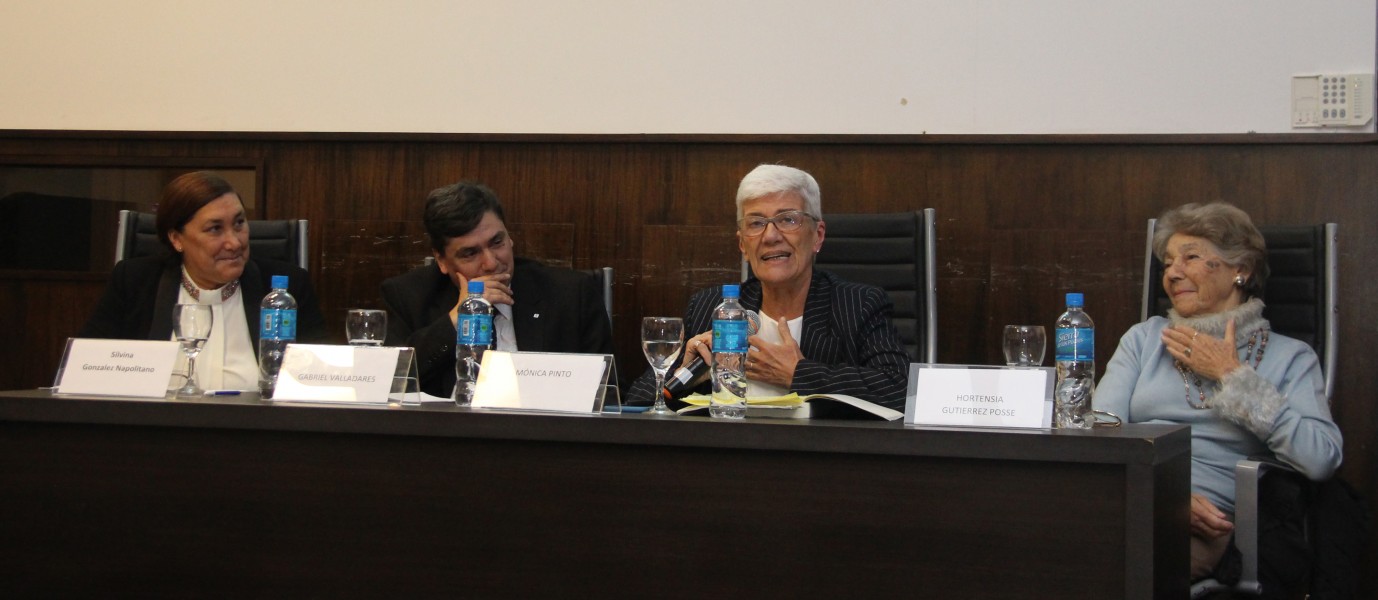 Silvina González Napolitano, Gabriel Valladares, Mónica Pinto y Hortensia Gutierrez Posse