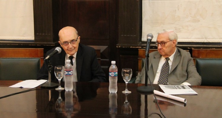 Miguel Ángel Ciuro Caldani y Ricardo Guibourg