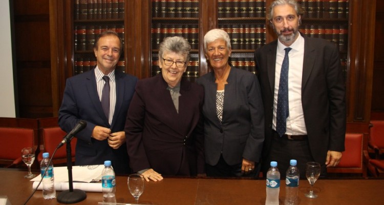 Marcelo Gebhardt, Elizabeth Odio Benito, Mónica Pinto y Juan Pablo Mas Velez