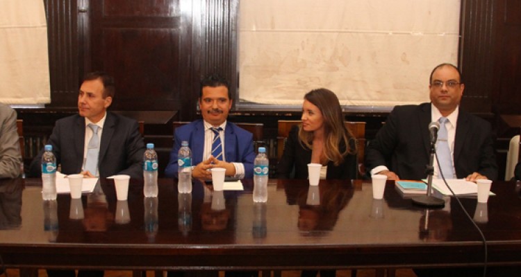 Eduardo Mertehikian, Patricio Maraniello, Alfredo Silverio Gusman, María Fernanda Dietz, Esteban Furnari y Diego Capuya