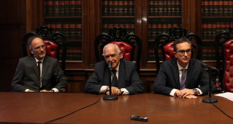 Carlos Balbín, Ricardo Gil Lavedra y Mateo Bermejo