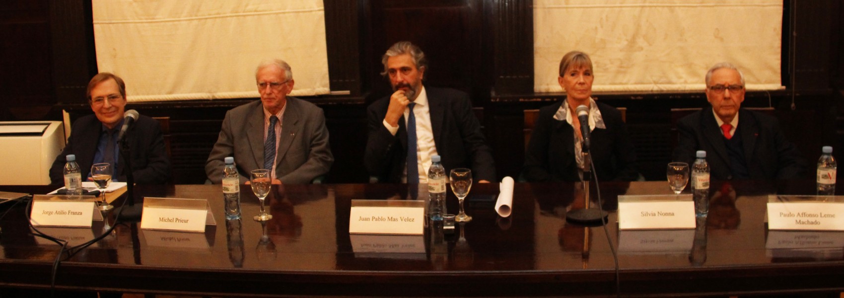 Jorge Atilio Franza, Michel Prieur, Juan Pablo Mas Velez, Silvia Nonna y Paulo Affonso Leme Machado